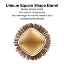 Olivia Garden NanoThermic Ceramic + Ion SQUARE Shaper Thermal Hair Brush NT-S20 (1") Olivia Garden