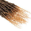 6 Packs Bomb Twist Crochet Hair 14 Inch Spring Twist Crochet Braids Pre-looped Mini Passion Twist Braiding Hair Senegalese Spring Twist Nubian Twist Kinky Curly Synthetic Hair Extensions (T27