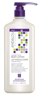Andalou Naturals Lavender Thyme Refreshing Body Lotion, Value Size, 32 Ounce Andalou Naturals