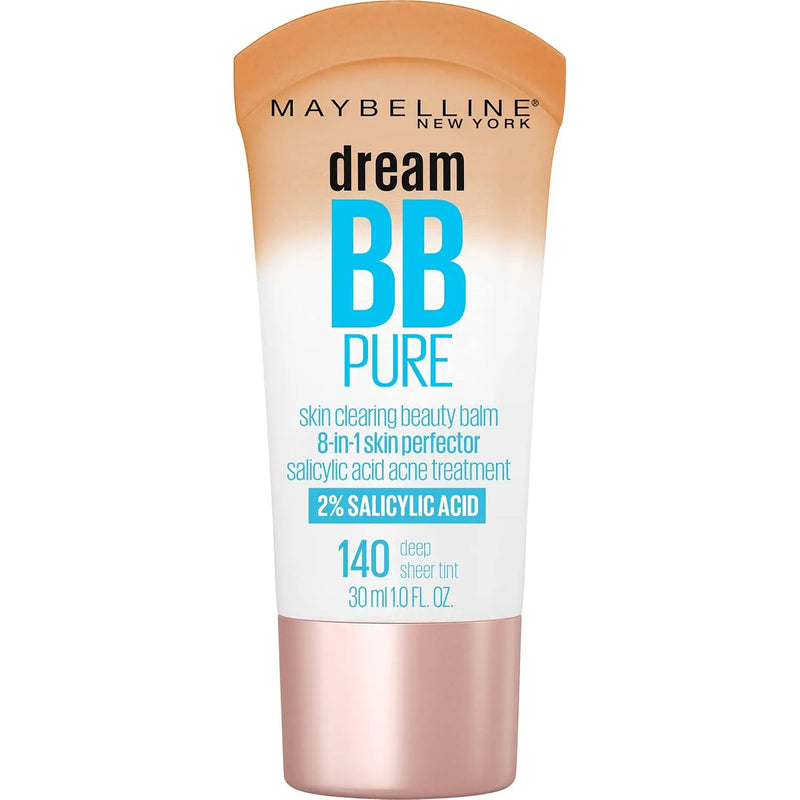 Maybelline Dream Pure Skin Clearing BB Cream, 8-in-1 Skin Perfecting Beauty Balm With 2% Salicylic Acid, Sheer Tint Coverage, Oil-Free, Medium/Deep, 1 Count Infinity Warehouse