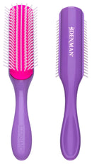 Denman Original Styler, 7 Row for Detangling, Blow-drying, Styling & Smoothing the Hair, African Violet D3 Denman