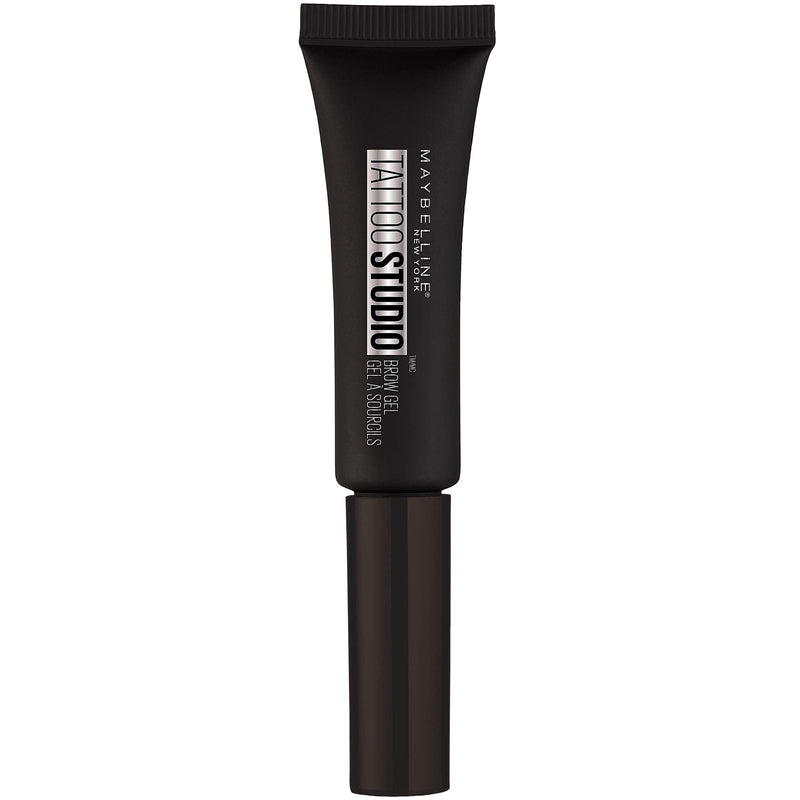 Maybelline TattooStudio Longwear Waterproof Eyebrow Gel Makeup for Fully Defined Brows, Spoolie Applicator Included, Lasts Up To 2 Days, Black Brown, 0.23 Fl Oz (Pack of 1) Maybelline New York