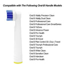 Replacement Toothbrush Heads Compatible with Oral B Braun,8 Pack Professional Electric Toothbrush Heads Brush Heads Refill for Oral-B 7000/Pro 1000/9600/ 500/3000/8000 Voguish