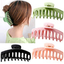Big Claw Clips 4 Inch Nonslip Hair Clip Banana Large matte rubber for Women and Girls Think Curly Hair French Design Accessories (4 Packs) Aileam