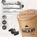 NATURAL SHILAJIT Capsules (1-2 Months Supply) - 60 Count - Shilajit for Men & Women with Fulvic Acid & Trace Minerals, Plant Based Nutrients for Energy, Immune Support & Vitality Infinity Warehouse
