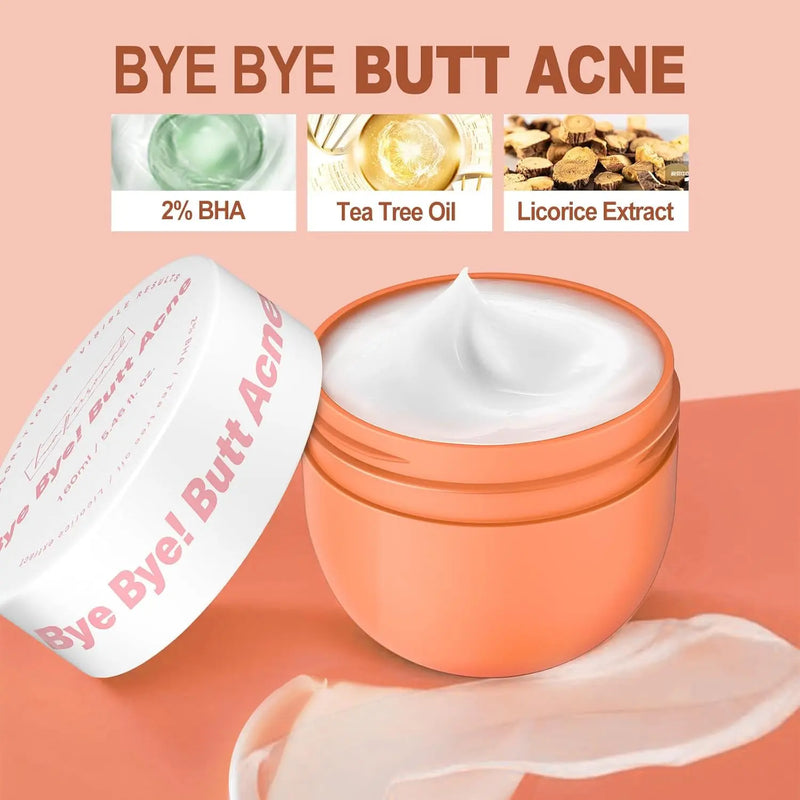 LA.PERSONAL Butt Acne Clearing Cream, Body Acne Treatment with 2% Salicylic Acid & Tea Tree Oil, Acne Cream for Buttocks Body Back, Moisturize Cream 5.46 oz Infinity Warehouse