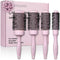 Eco Barrel Round Brush Set for Women - Blowout Brushes for Blow Drying - Sustainable Gift by Lily England (Pink) Lily England Store