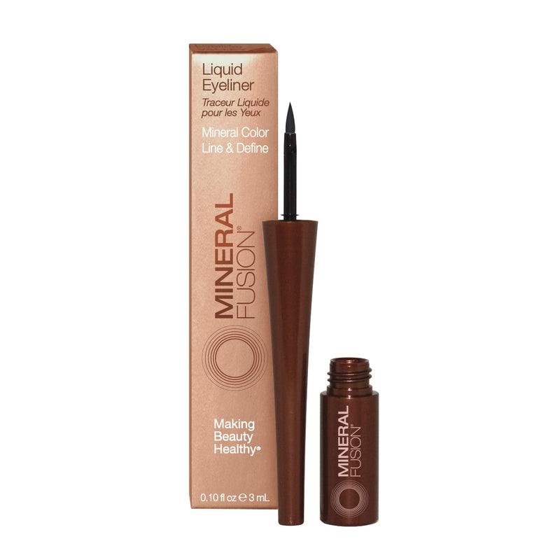 Mineral Fusion Liquid Eyeliner, Ebony, 0.1 Ounce (Packaging May Vary) Mineral Fusion