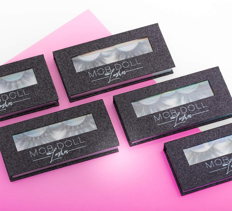 3D False Dramatic Eyelashes – 100% Mink Long Eyelashes Strips – Super-Long Siberian Mink Fur – Comfortable and Easy to Apply – Ultra-Fluffy High Volume – Reusable Up to 15 Wears (3D86) Mob Doll Lashes