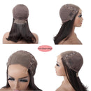 BLY 180% Density Short Bob Lace Front Wigs Straight Human Hair 4x4 Lace Closure Front Wigs For Black Women Brazilian Virgin Hair with Baby Hair Pre Plucked Natural Color(14 Inch) BLY Store