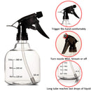 Youngever 6 Pack Empty Plastic Spray Bottles, Spray Bottles for Hair and Cleaning Solutions (16 Ounce) Youngever Store