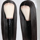 UNice Straight Silk Base Fake Scalp Human Hair Closure Wigs for Black Women, Brazilian Virgin Hair Middle Part Lace Closure Wig Pre Plucked with Baby Hair 150% Density 22inch UNICE Store