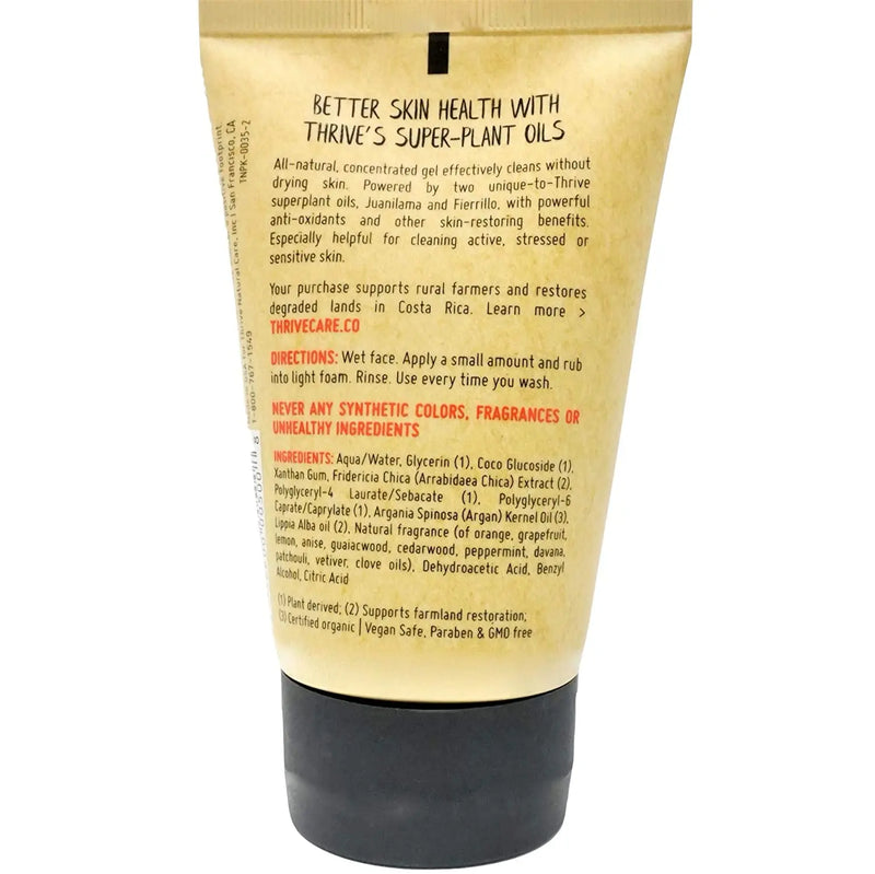 THRIVE Natural Face Wash Gel for Men & Women (3 Pack) – Daily Facial Cleanser with Unique Premium Natural Ingredients for Healthier Skin Care – Made in USA – Vegan – Women & Mens Face Wash Thrive Natural Care Store