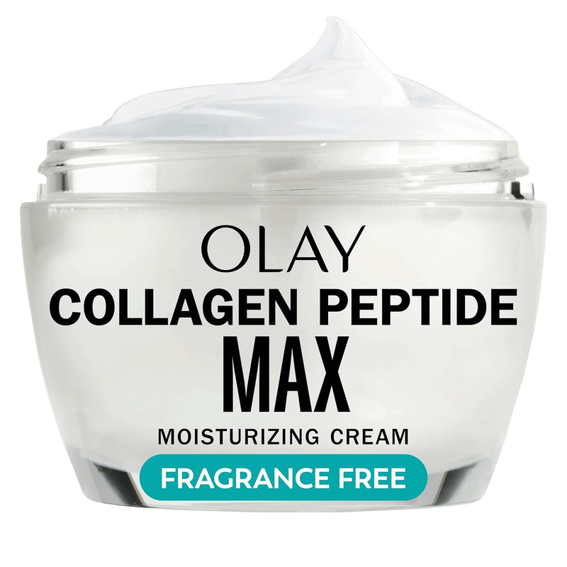 Olay Collagen Peptide Face Moisturizer, Firming Cream for Women, Fragrance-Free, Non-Greasy - Hydrating, Anti-Aging, Anti-Wrinkle, Smoothing of Fine Lines, Tightening Skin Care - Niacinamide, 1.7 Oz Infinity Warehouse