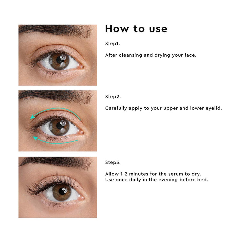 Eyelash & Eyebrow Serum - Eyelash Growth Serum to Grow Lashes - Eyelash Enhancer - Eyebrow Serum Rapid Growth - Thicker, Stronger, Healthier Lashes & Brows 5ml LUXROS