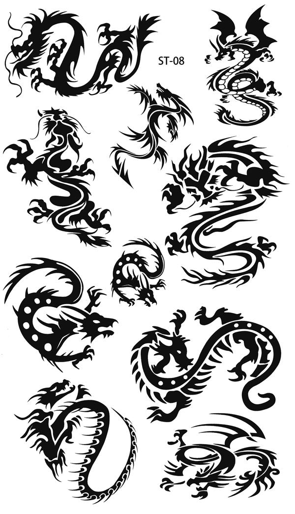 Supperb Temporary Tattoos - Small Dragons (Small Dragons) Supperb