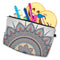 Cosmetic Bag for Women,Deanfun Mandala Flowers Waterproof Makeup Bags Roomy Toiletry Pouch Travel Accessories Gifts (50965) Deanfun
