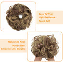 OKHOTY 2PCS Messy Bun Hair Piece Thick Updo Scrunchies Hair Extensions Ponytail Hair Accessories Ash Blonde(Light Brown Mix Ash Blonde) OKHOTY