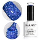 Glitter Gel Nail Polish, Gold Diamond Gelpolish Spark Shiny Nail Art Soak Off U V L E D Lacquer Gel Nail Starter Manicure Salon DIY at Home RAR82 Infinity Warehouse