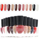 OUL'ISI Honey 12 colors Nail Polish Kit Quick Dry Nail Polish Set, DIY Nail Polish Strips,Black&White Nail Polish Water-based Top Coat Nail Polish Easy Peel-off Gift Set for Women,Kids Girls (STYLE-7) OUL'ISI