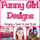Girls Satin Bow Headband Funny Girl Designs (BLACK) Funny Girl Designs