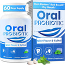 Oral Probiotics, 11 Billion CFU, with M18, A12, Oral Probiotics for Mouth Bad Breath for adults, Dry Mouth, Gum Health & Gum Restore, Chronic Halitosis, Fresh Breath, 60 Lozenges (Mint Flavor) Infinity Warehouse