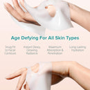 Ebanel Bio Collagen Face Mask, 4-Pack Hydrating Face Masks with 7 Peptides, Hyaluronic Acid, Niacinamide, Centella, Rose Water, Ceramide, and B5, Glass Skin Tightening and Lifting Korean Sheet Masks Infinity Warehouse