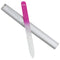 tweexy Genuine Czech Crystal Glass Nail File with Protective Case and Vinyl Sleeve, Manicure and Pedicure Tool, Nail Care Accessories (Pink) tweexy