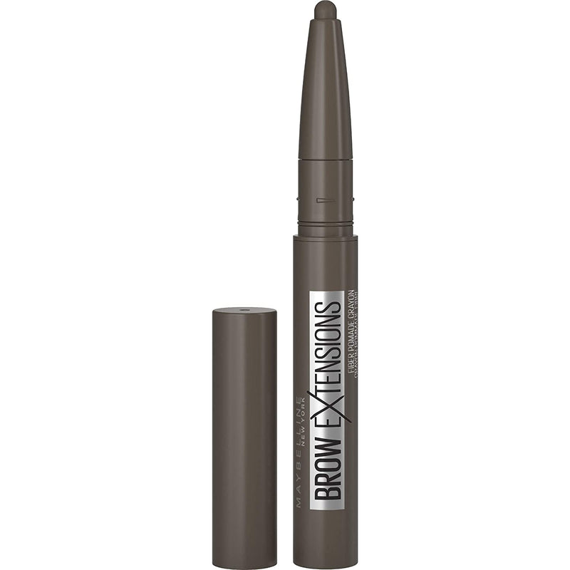 Maybelline New York Brow Extensions Fiber Pomade Crayon Eyebrow Makeup, 262 Black Brown Maybelline New York