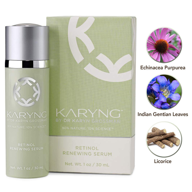 KARYNG Retinol Renewing Serum- Help Reduce Lines, Wrinkes, & Pore Size Without The Redness - Antioxidant and Anti-Inflammatory, 1.0oz/ 30ml KARYNG BY DR. KARYN GROSSMAN