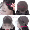 QTHAIR 14A 13x4 Lace Front Human Hair Wigs 16" Brazilian Body Wave Pre Plucked With Baby Hair Body Wave Brazilian Virgin Hair Lace Frontal Wigs for Black Women Natural Black Color QTHAIR Store