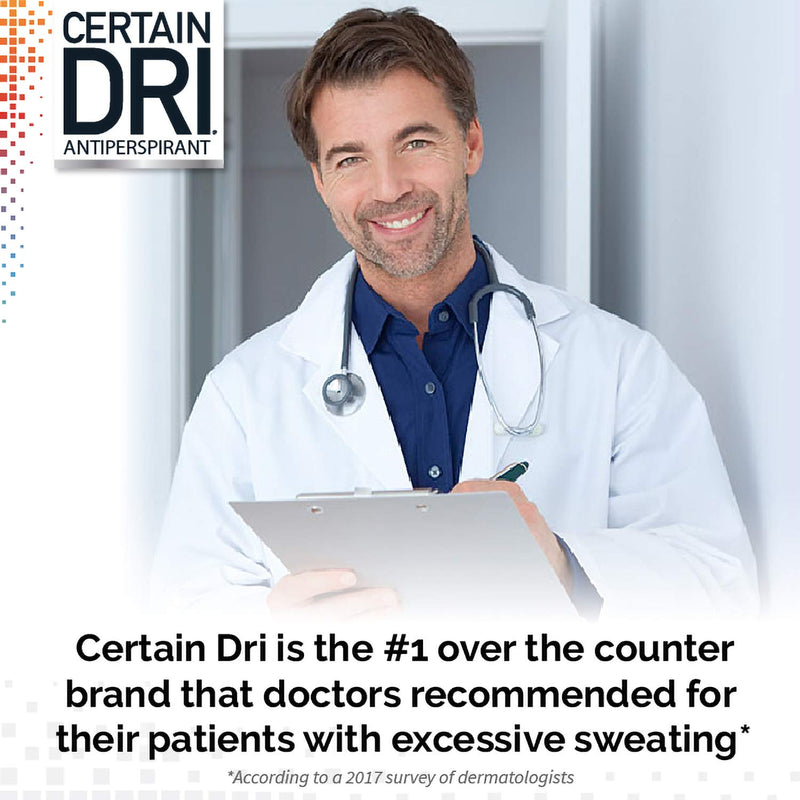 Certain Dri Prescription Strength Clinical Antiperspirant, 72 Hour Protection from Excessive Sweating, 1.2 Fl Oz (Pack of 3) Certain Dri Store