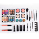Maúve Carry All Trunk Train Case with Makeup and Reusable Black & White Aluminum Case (CREAM) Maúve