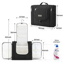 BALEINE Toiletry Bag for Women and Men, Water-Resistance Cosmetic Bags Makeup Organizer for Toiletries with Hanging Hook (Extra Large, Black) BALEINE
