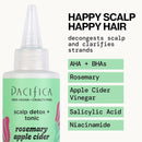 Pacifica Scalp Detox Set – Rosemary Apple Cider Vinegar Scalp Exfoliating Tonic with Scalp Massager Brush, Deep Cleansing & Clarifying Treatment for Buildup, Dry Flaky Scalp, Vegan Infinity Warehouse