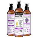 pureSCRUBS Ultra Moisturizing LAVENDER BODY OIL Spray For Dry Skin, Massage, Cuticles & More, Organic Blend of Jojoba, Argan, Coconut, Sweet Almond & Avocado Oils Enriched with Vitamin E - Lg 4oz pureSCRUBS