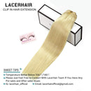 Lacer Full Head 22 Inch Human Hair Clip in Hair Extensions