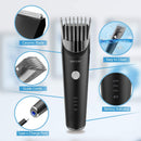 Body Trimmer for Men by Dailylife, All-in-one Electric Hair Clipper with Adjustable Guide Comb Ceramic Blade Heads, Waterproof Groin Hair Trimmer, Rechargeable Built-in Battery, Male Hygiene Razor DAILYLIFE