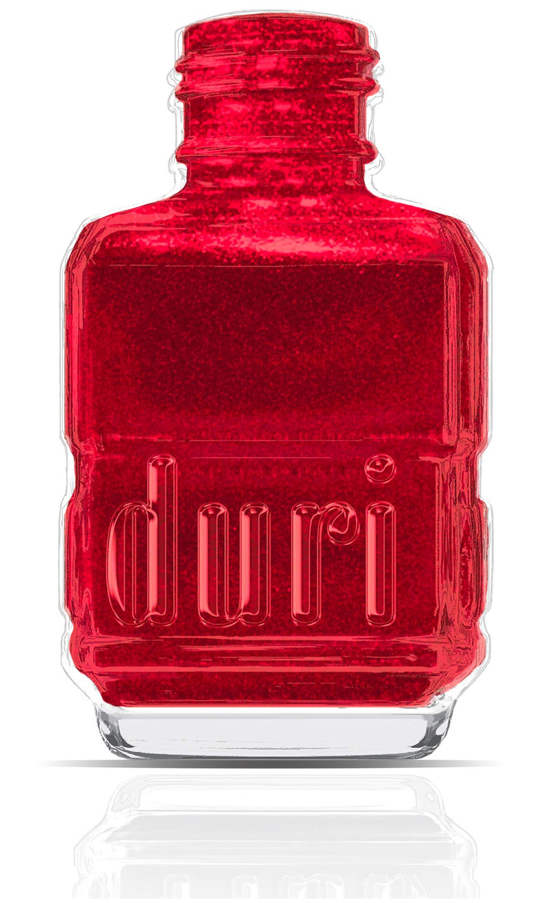 duri Nail Polish, 629 Strawberry Feeling, Red Metallic Shimmer, Semi Sheer, Glossy Finish, Fast Drying, Easy to Apply, 0.5 Fl Oz duri
