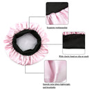 Sent Hair Kids Satin Bonnet Sleep Cap for Natural Hair Double Layers Hair Bonnet Wide Elastic Band Night Sleep Hat for Baby Toddler Child Teens (Light Pink) sent hair