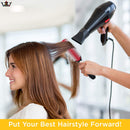 Denman Classic Styling Brush 9 Row - D4 - Hair Brush for Separating, Shaping & Defining Curls - Blow-Drying, Styling & Detangling Brush – Black Denman