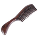 Onedor Handmade 100% Natural Black Sandalwood Hair Combs - Anti-Static Sandalwood Scent Natural Hair Detangler Wooden Comb (Black Sandalwood Wide Tooth) Onedor