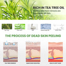 Tea Tree Foot Peel Mask For Dead Skin, Callused and Cracked Heels, Foot Mask Removes Rough Heels Dry Dead Skin,Makes Foot Soft Smooth Skin, Exfoliating Peeling Natural Treatment- 2 PACK LYNNC