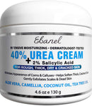 Urea Cream 40% Plus Salicylic Acid 4.6 Oz, Callus Remover Hand Cream Foot Cream For Dry Cracked Feet, Hands, Heels, Elbows, Nails, Knees, Intensive Moisturizes & Softens Skin, Exfoliates Dead Skin Ebanel