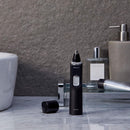 Panasonic Ear and Nose Hair Trimmer for Men with Vacuum Cleaning System, Powerful Motor and Dual-Edge Blades for Smoother Cutting, Wet/Dry – ER-GN70-K (Black) Panasonic