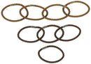 Goody SlideProof Silicone Hair Tie Elastics, Brunette, 8-count (1942461) GOODY