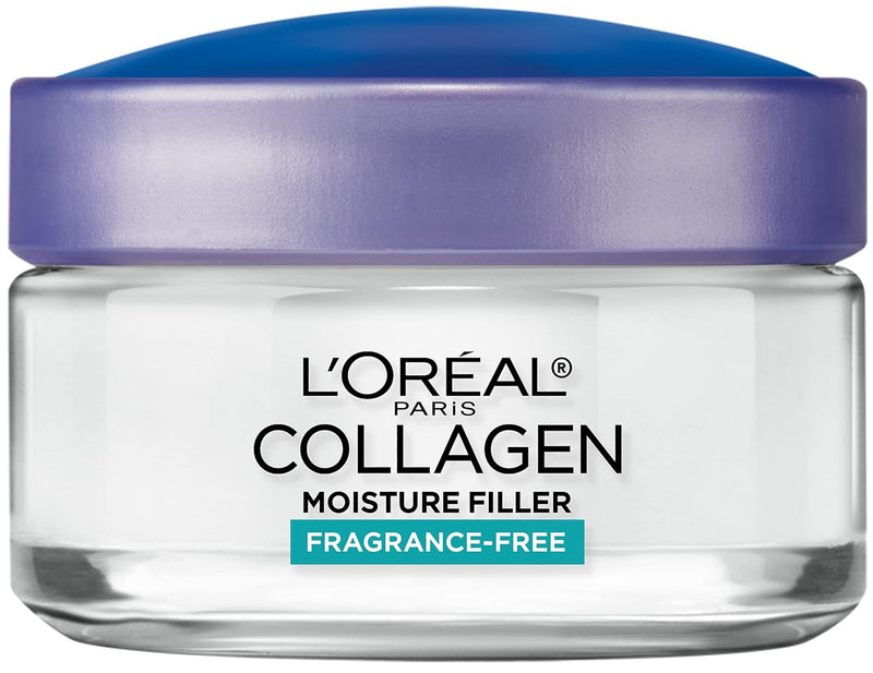 L'Oreal Paris Collagen Daily Face Moisturizer, Reduce Wrinkles, Face Cream, Fragrance Free 1.7 oz Infinity Warehouse