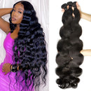 Ayisha Human Hair 3 Bundles Brazilian Body Wave Human Hair Bundles 100% Virgin Remy Human Hair Body Wave Human Hair Weave 3 Bundles Natural Black Color Double Weft Body Wave Human Hair Extensions Ayisha