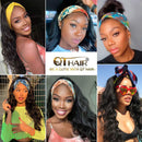 QTHAIR 14A Body Wave Headband Human Hair Wig Glueless None Lace Front Wig Brizilian Virgin Hair Wear and Go Wig for Black Women 150% Density QTHAIR Store