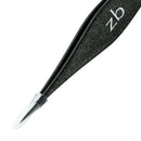 Ingrown Hair Tweezers by Zizzili Basics - Surgical Grade Stainless Steel Fine Pointed Tweezers - Precision Aligned Tips for Splinter, Eyebrow & Facial Hair Removal - with Bonus Tip Guard & Carry Pouch Zizzili Basics